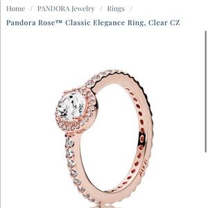 Pandora rose gold ring